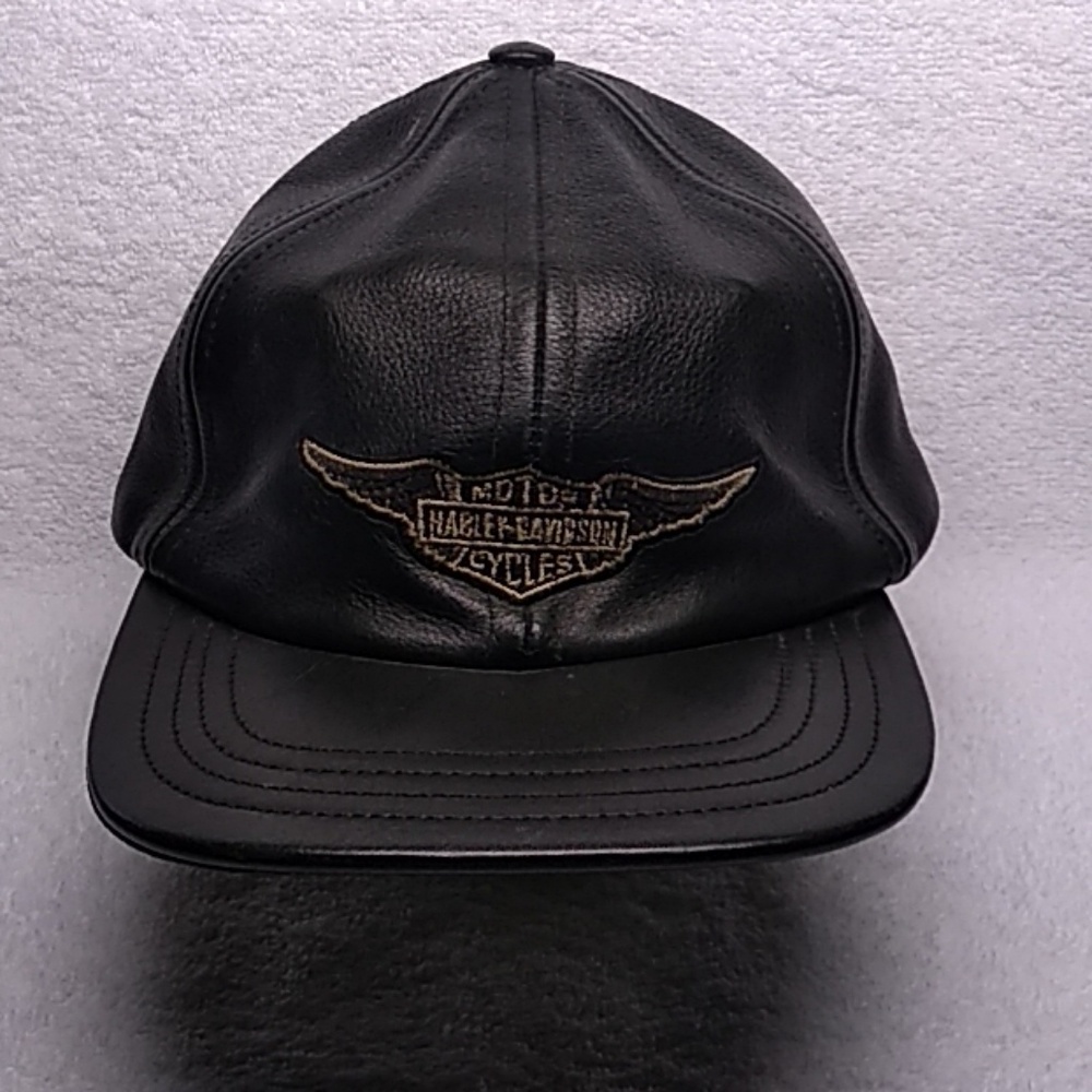 Harley-Davidson leather baseball cap